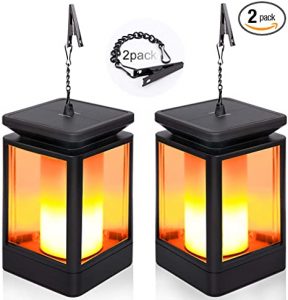 EOYIZW 2 Pack Solar Lantern Outdoor Hanging Solar Lights- 99 LEDs .