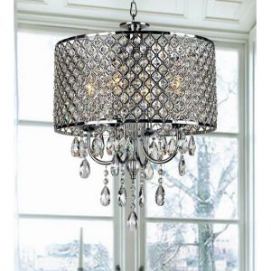 Willa Arlo Interiors Aurore 4 - Light Drum Chandelier with Wrought .