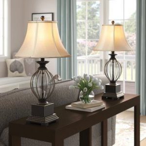 Highland Dunes Cable Mercury Glass 26" Table Lamp | Wayfair .