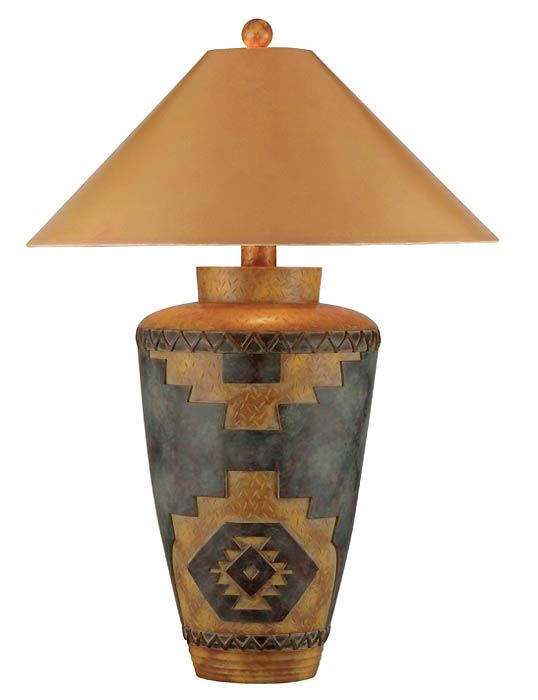 southwest table lamps | Southwestern Lamps, AP-9474-WD .
