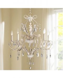 Special Prices on Kathy Ireland Devon 5-Light Antique White .