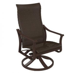 Tropitone Corsica Woven High Back Swivel Chair | Swivel chair .