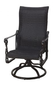 Grand Terrace Woven High Back Swivel Rocker - Gens