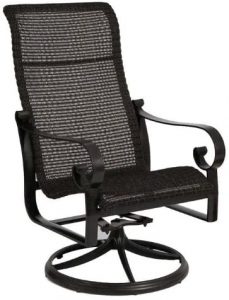 Amazon.com: Woodard Belden Woven Highback Wicker Swivel Rocker .