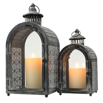 Outdoor Grey Lanterns Illuminate Your Outdoor Space