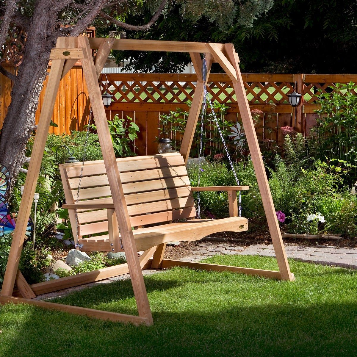 5 Ft Cedar Swings With Springs are the Perfect Addition to Your Outdoor Oasis