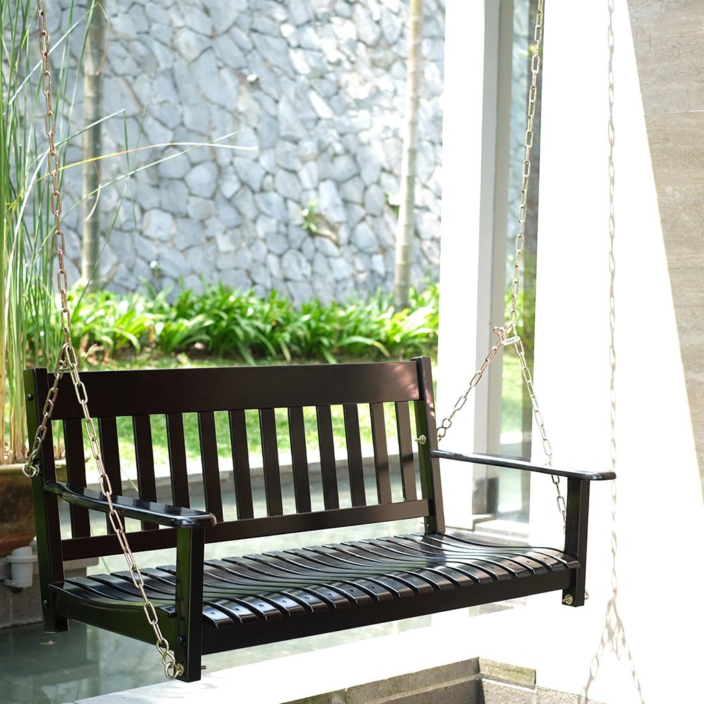 Black Wood Porch Swings – A Classic Addition to Your Outdoor Space