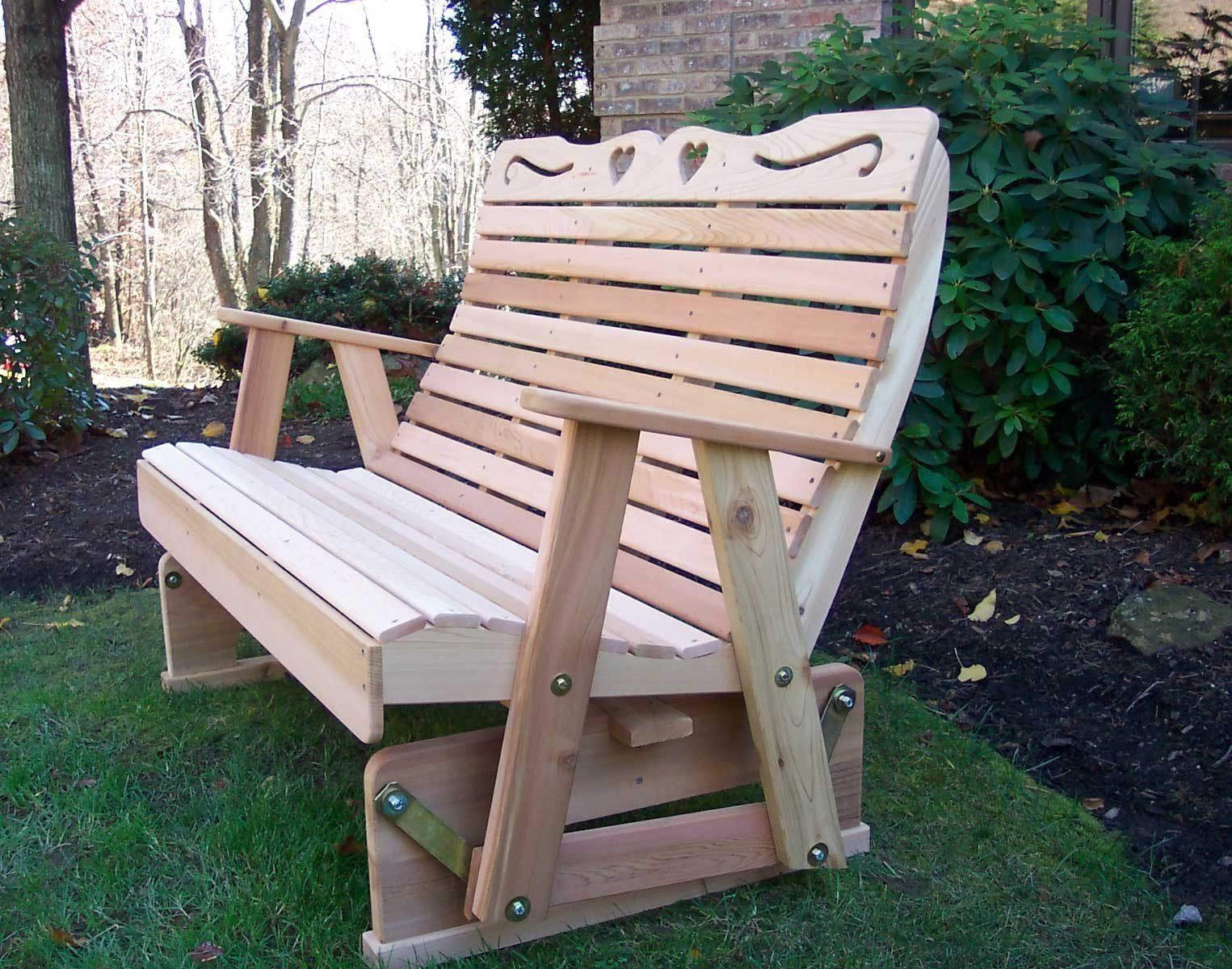 Cedar Colonial Glider Benches: The Perfect Addition to Your Outdoor Space