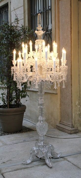 Free Standing Chandelier Lamps Bring Elegance and Light to Any Room