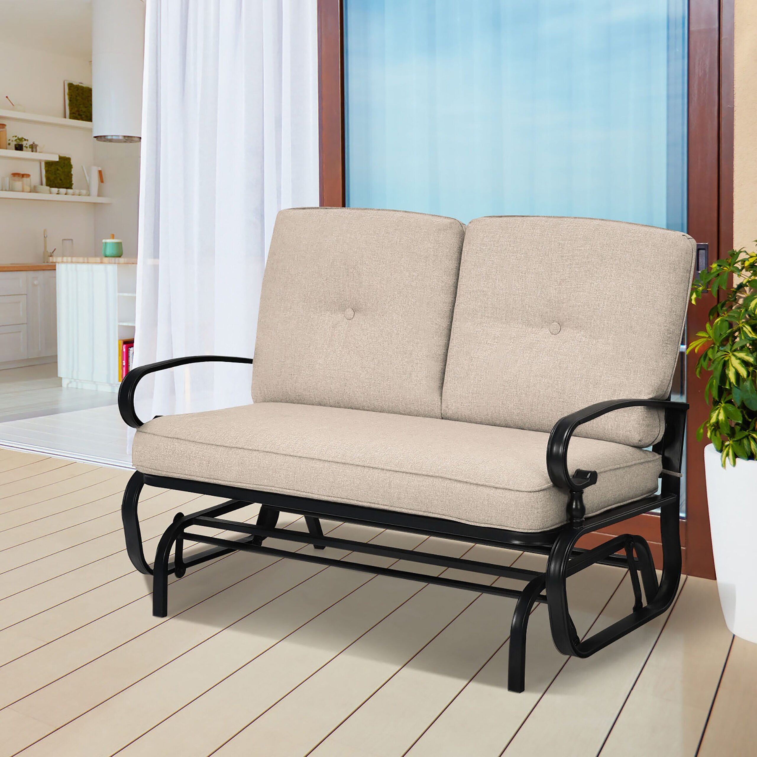 Glider Benches With Cushions – The Perfect Addition to Your Outdoor Space