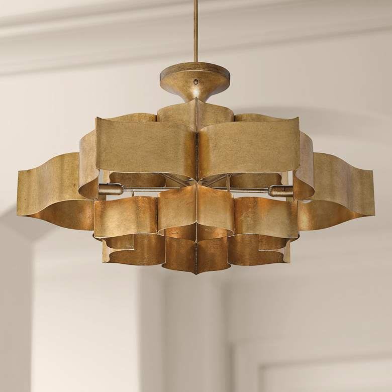 Gold Leaf Chandelier Adding Elegance to Your Home Decor