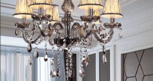 Grey Crystal Chandelier