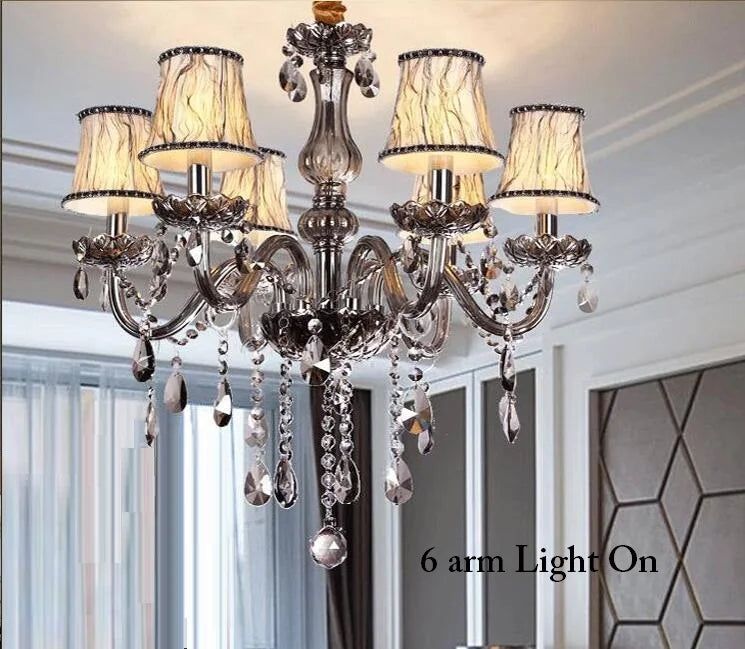 Grey Crystal Chandelier: A Timeless Touch of Elegance