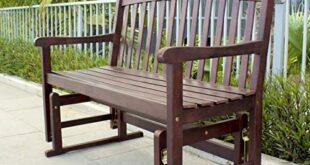 Hardwood Porch Glider Benches