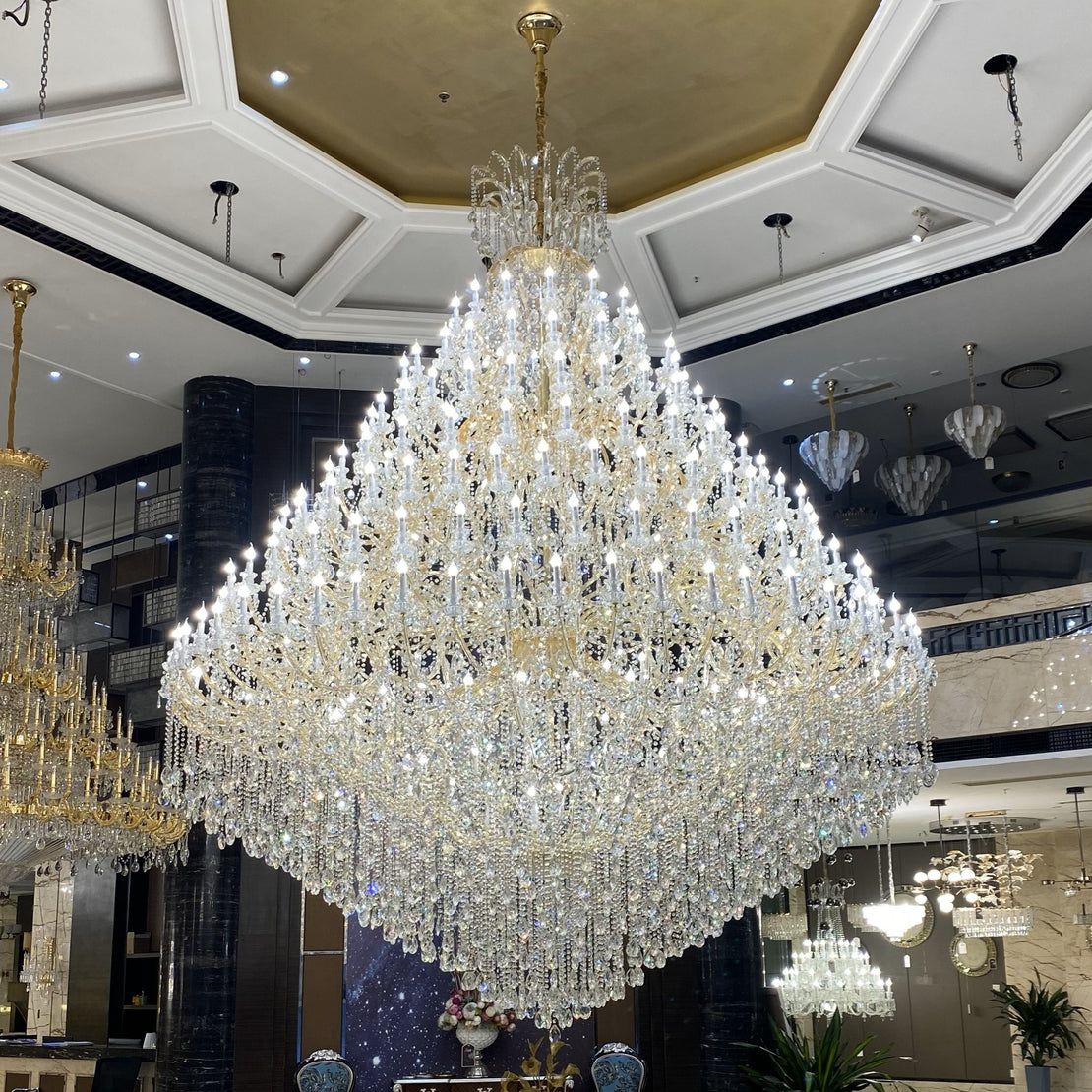 Huge Crystal Chandeliers Dazzling Decor for Any Space