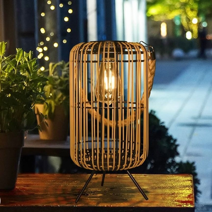 Large Outdoor Electric Lanterns Illuminate the Night Sky