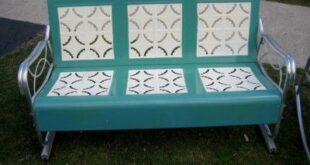 Metal Retro Glider Benches