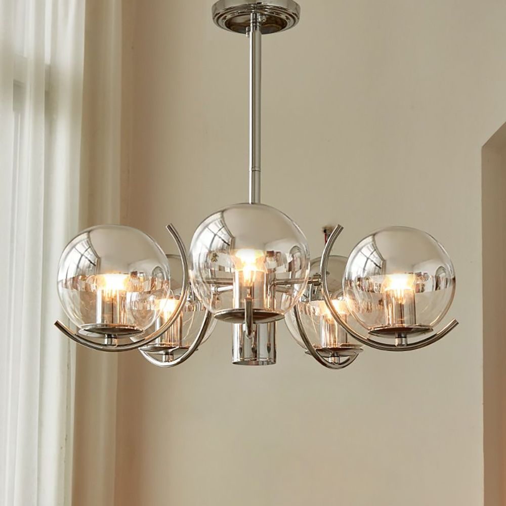 Modern Chrome Chandelier Adding Elegance to Any Room