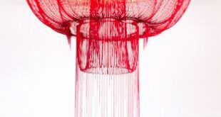 Modern Red Chandelier