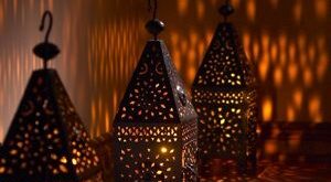 Moroccan Outdoor Electric Lanterns