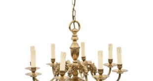 Old Brass Chandelier