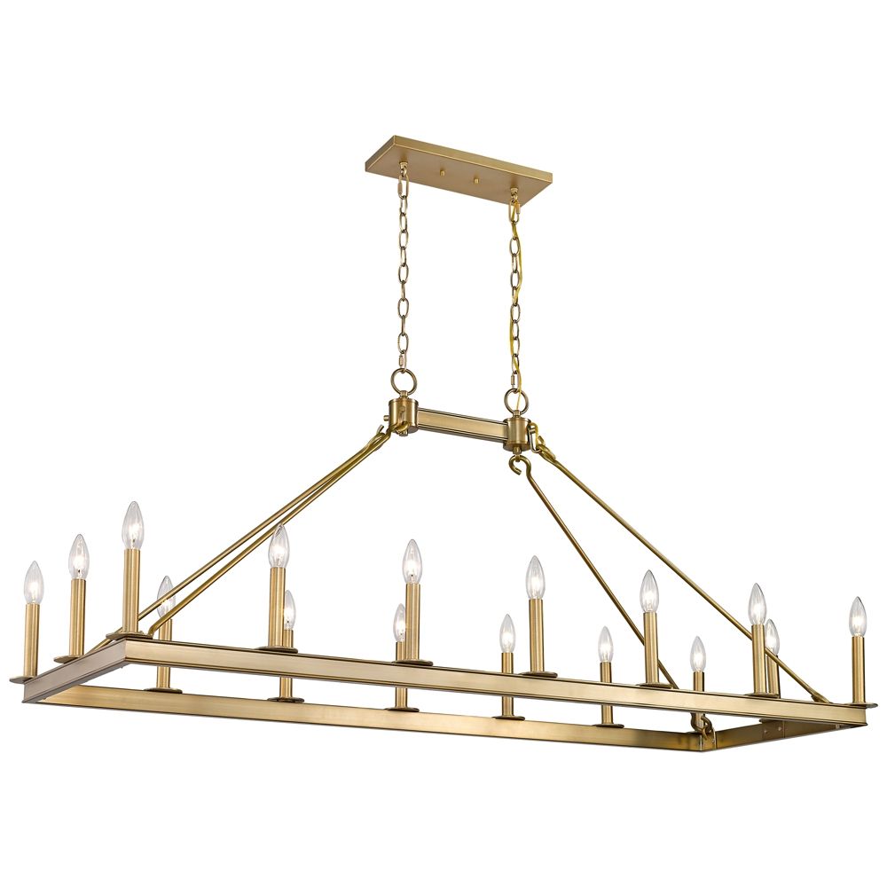 Old Brass Chandeliers Are Making a Comeback