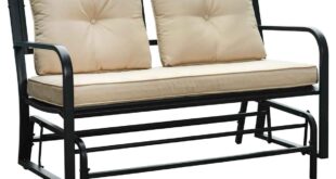 Outdoor Loveseat Gliders With Cushion