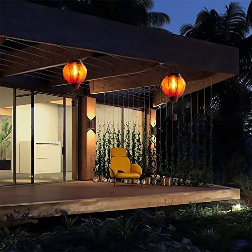 Outdoor Orange Lanterns Illuminate Your Outdoor Space