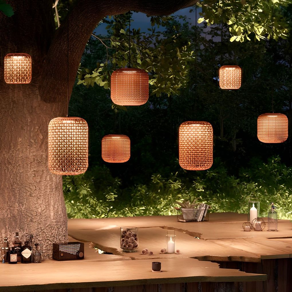 Outdoor Rattan Lanterns Illuminate Outdoor Spaces