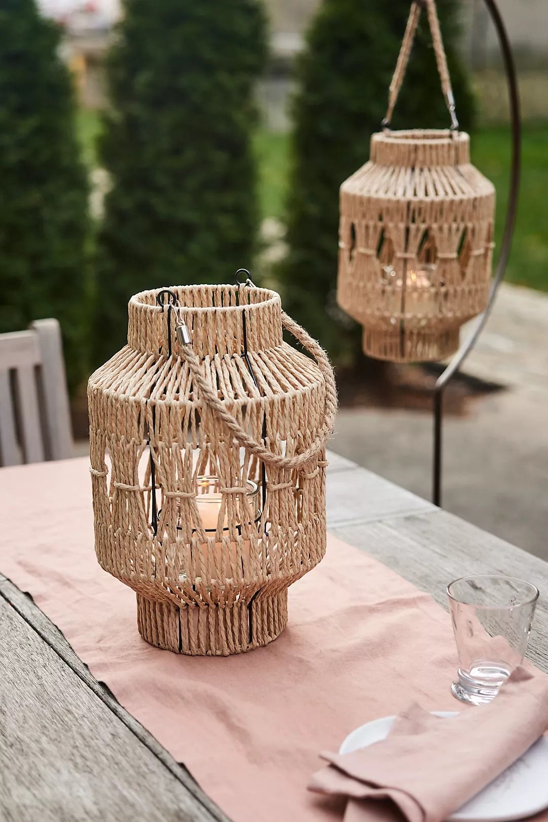 Outdoor Rope Lanterns Illuminate Your Outdoor Space