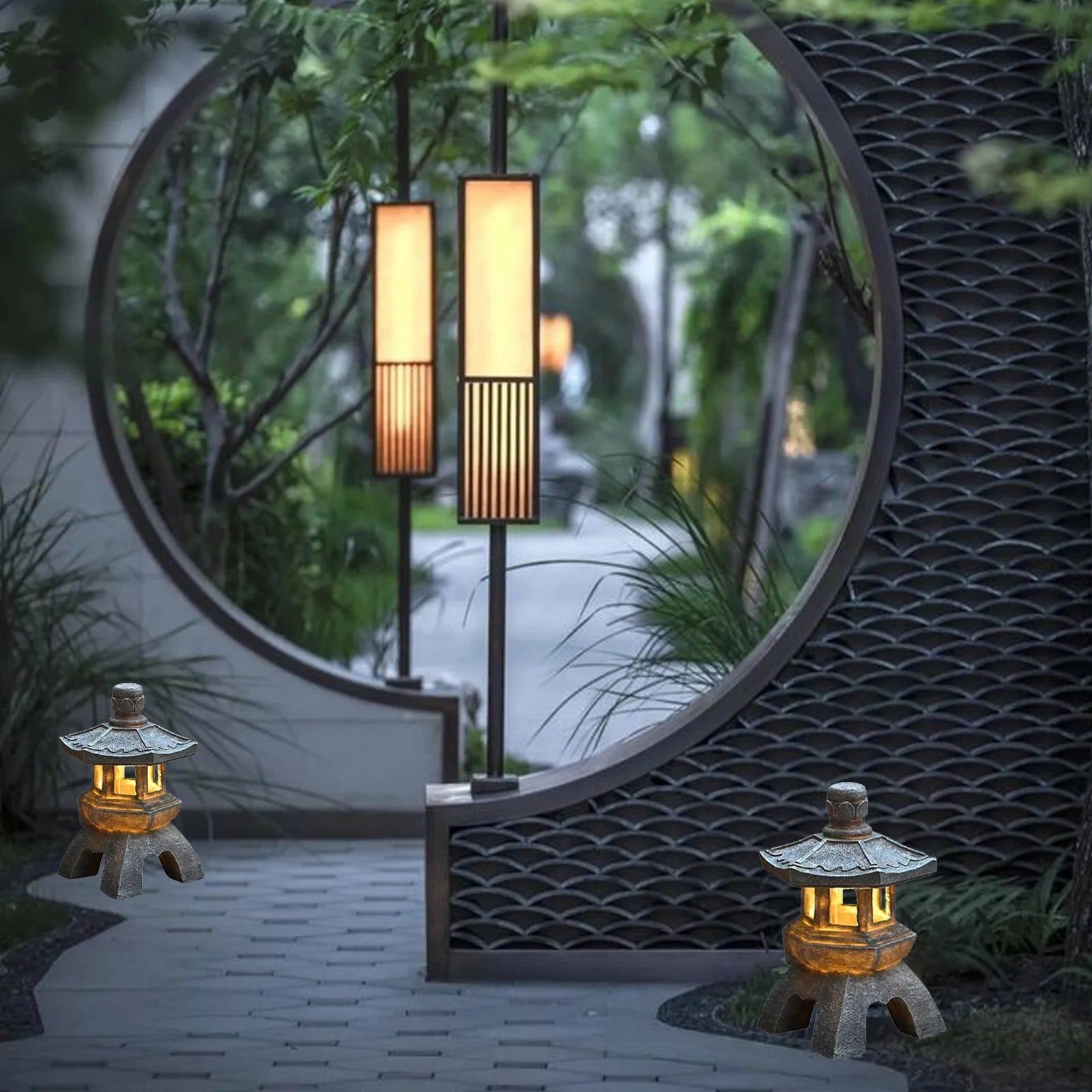 Outdoor Timer Lanterns Illuminate Your Outdoor Space