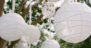 Red Outdoor Table Lanterns