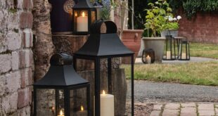 Set Of 3 Outdoor Lanterns