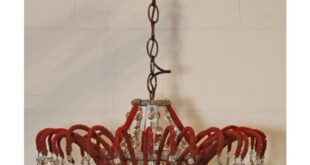 Small Red Chandelier