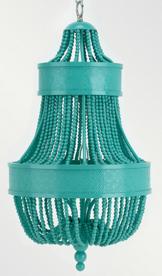 Small Turquoise Beaded Chandeliers: Glamorous Lighting for Any Space