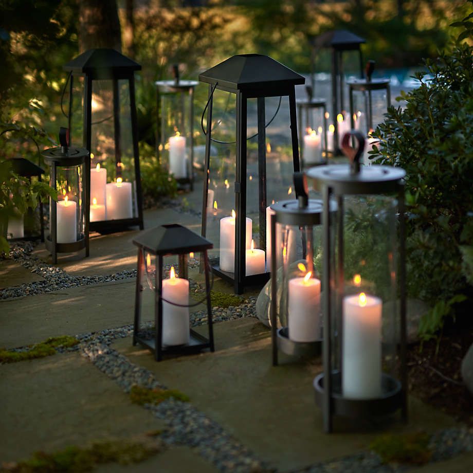 Tall Outdoor Lanterns Illuminate Your Outdoor Space