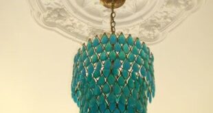 Turquoise And Gold Chandeliers
