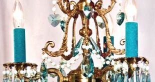 Turquoise Chandelier Crystals