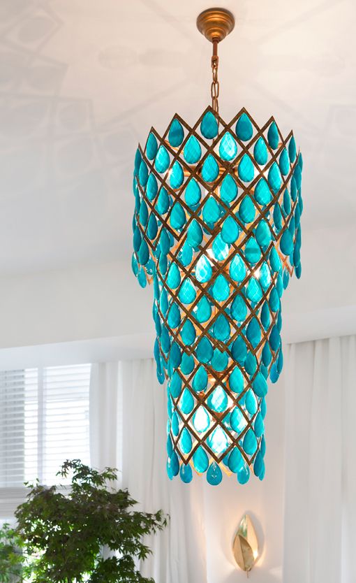 Turquoise Chandelier Lights Transform Your Home With Elegance