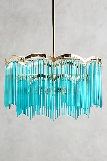 Turquoise Gem Chandelier Lamps Illuminate Any Space