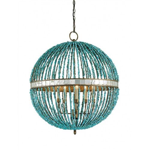 Turquoise Orb Chandeliers Bring Elegance and Style to Any Room