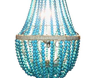 Turquoise Stone Chandelier Lighting: The Perfect Pop of Color for your Home