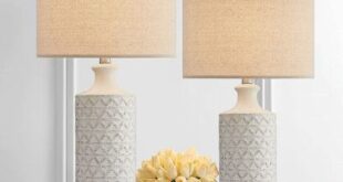 White Living Room Table Lamps